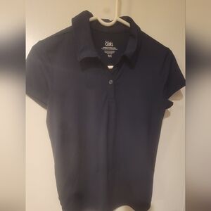 Athleta Girls - School Days Navy Shirt - Size 14